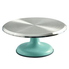 10 Inch Cake Turntable Revolving Cake Stand Aluminum Alloy Silent Bearing Rounde