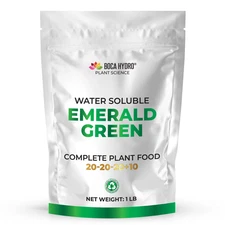 Boca Hydro Emerald Green 20-20-20+10 All-In-One Plant Food 100% Pure Nutrients