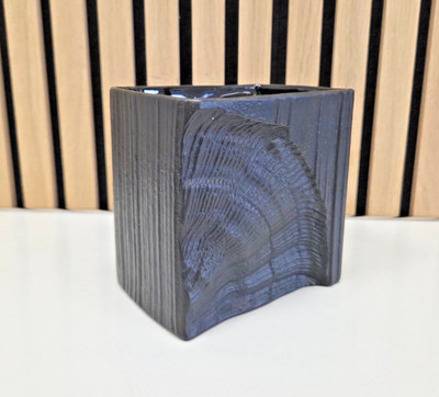Rosenthal Studio-Line Vase  Martin Freyer  Schwarzglasur  80er   Designklassiker