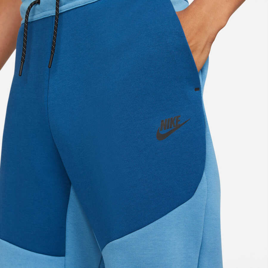 Nike Tech Fleece Pants Joggers Dutch Court Blue Black Slim Fit