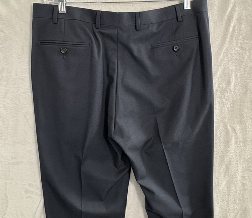 Ralph Lauren Blue Label Herren Anzughose Größe 36x32 Plissee Bündchen Saum Büro 28-4 - Bild 4 von 10