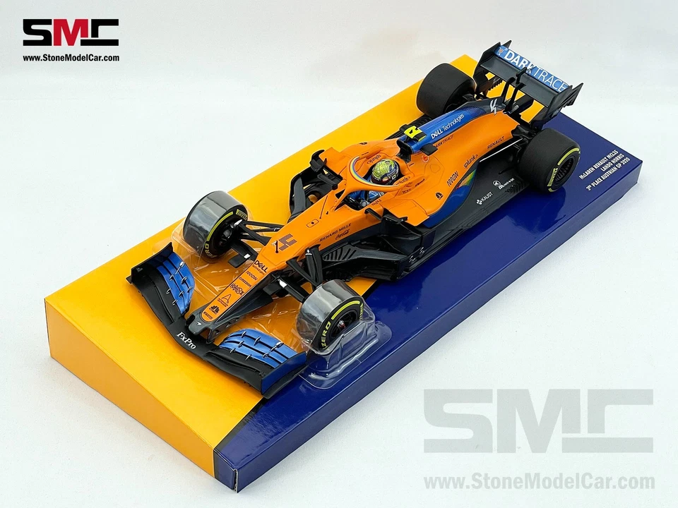 McLaren F1 MCL35 #4 Lando Norris Austriaco 2020 1:18 MINICHAMPS Caja de regalo + calcomanía Foto 4 de 4