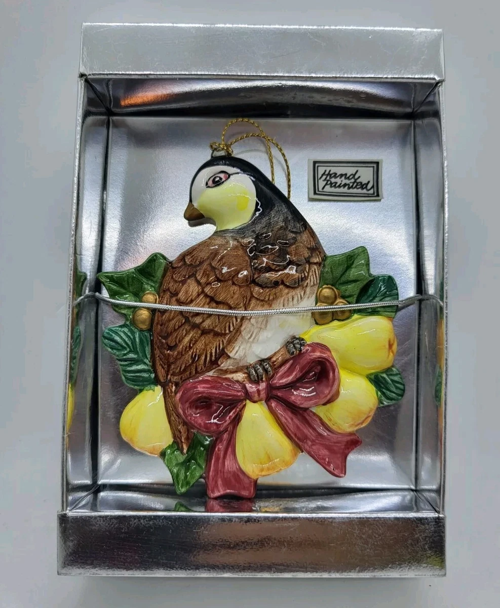 クリスマスプレート鳥シリーズ1999 Christmas Bird Ceramic Collectible Holiday & Seasonal Ornaments