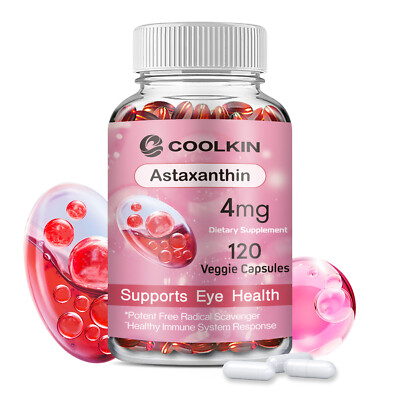 Astaxanthin 4mg - Powerful Antioxidant Support, Anti-aging, Eye, Heart Health