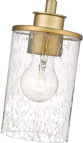 Z-Lite 492MP-OBR Beckett 1 Light 5 inch Olde Brass Mini Pendant Ceiling Light - Picture 1 of 2