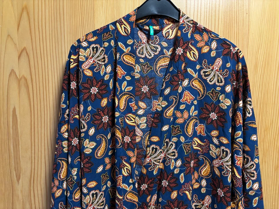 Palmers Bademantel, Morgenmantel dunkelblau Gr. M (40/42) sehr leicht, kurz ,Neu - Bild 3 von 4