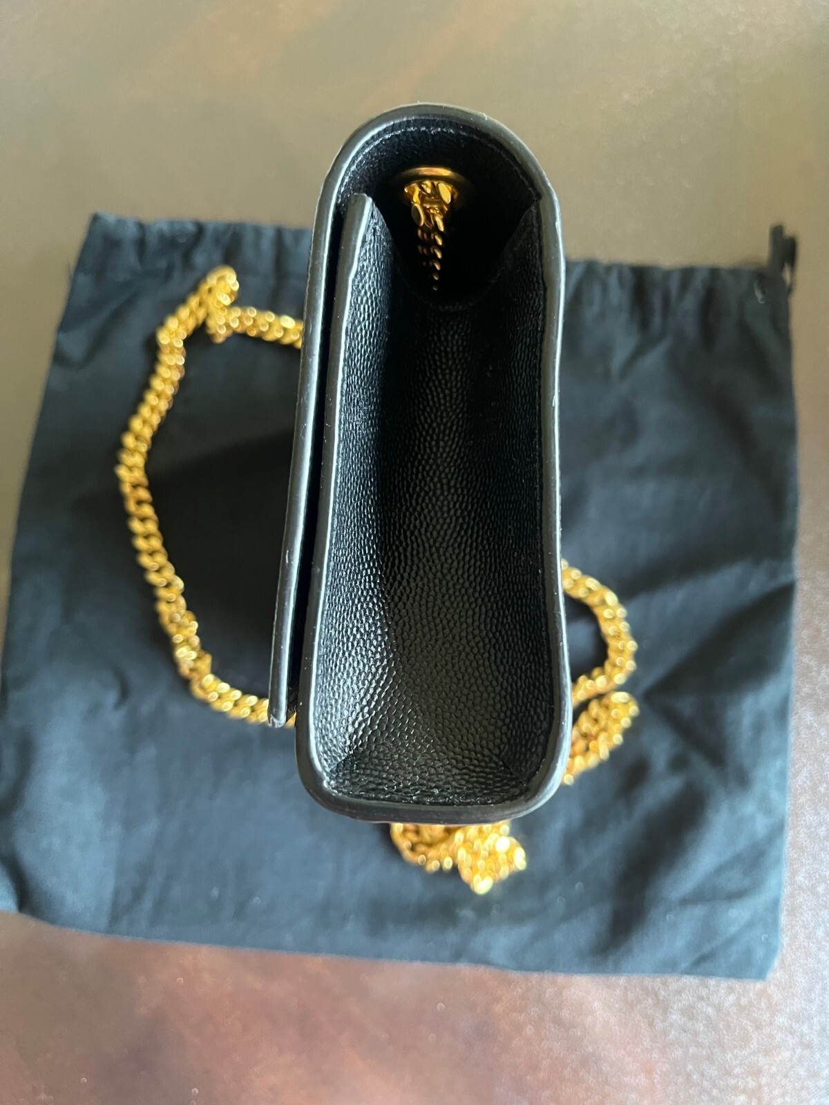 Autentica Saint Laurent Kate Classic G Hardware Trainella Nera