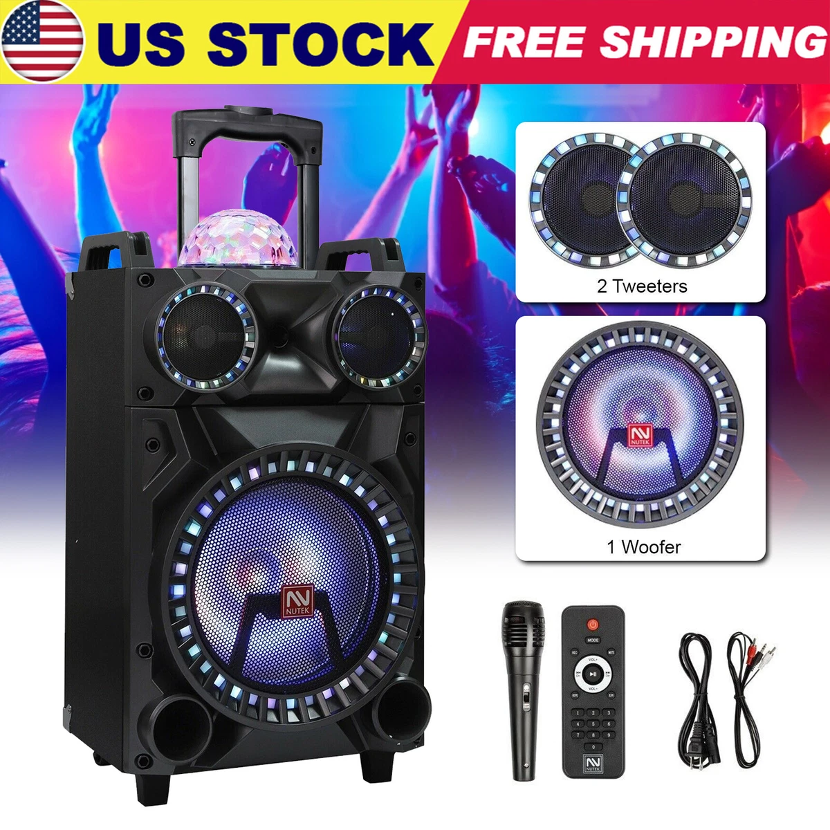 12 inch bluetooth subwoofer cheap