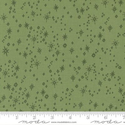 Good News Great Joy Starry Blenders Green Fancy That Design House Moda 1/2 Yard