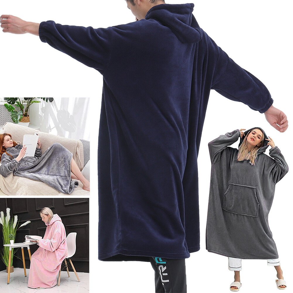 Hoodie Blanket Oversized Ultra Plush Fleece Giant Big Hooded Sweatshirt  Jumper