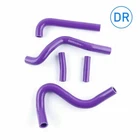 For KAWASAKI KX 125 1994-2002 ENGINE SILICONE COOLING RADIATOR HOSES KIT PURPLE