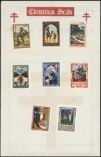 INDIA, 1942-51.  TB Seals 2//13 Imperf Proofs, Mint