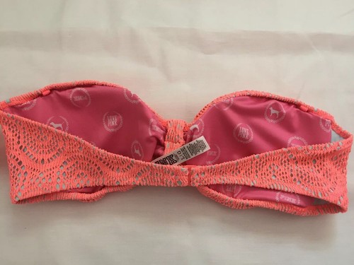 NWT PINK Victoria’s Secret Bandeau Bikini Top Size L - Picture 4 of 4