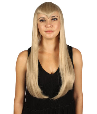 Adult Women Cosplay Flaxen Wig Bangs Vampiress Vampire Theater Dress Up HW-2735