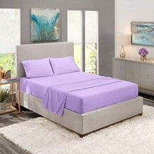 Nestl Full Size Sheet Sets - 4 Piece Full Size Sheets, Lavender Sheets Full Size