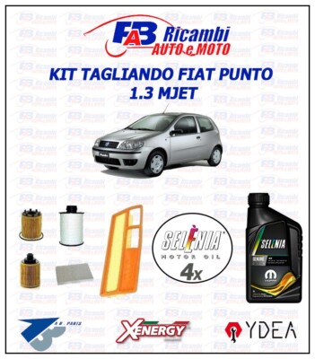 Kit Tagliando Fiat Punto 188 1.3 Multijet JTD Filtri UFI 4lt - Foto 3