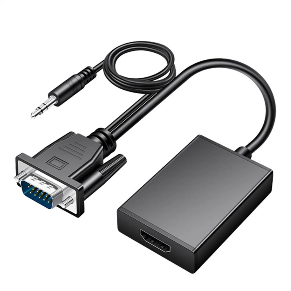 1080P Convertidor Cable adaptador Con salida de audio VGA a HDMI