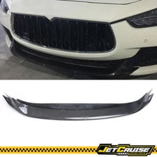 Fits 14-17 Maserati Ghibli Sedan JC Style Carbon Fiber Front Bumper Lip Splitter