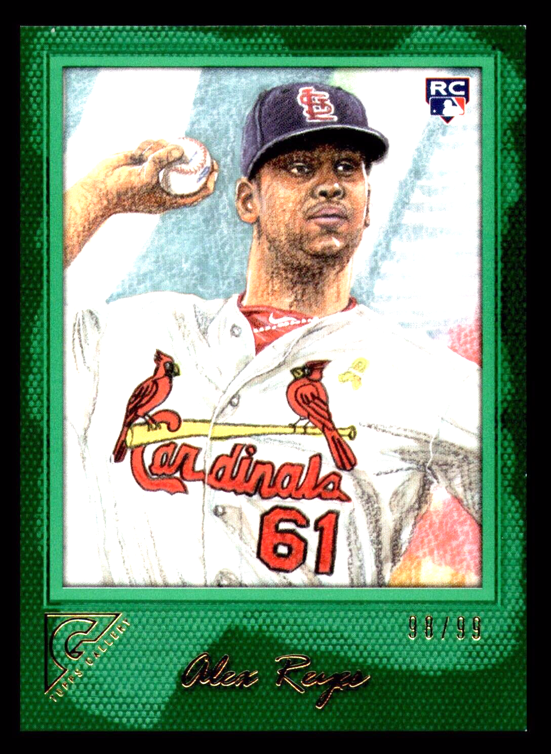 Alex Reyes Rookie Card 2017 Topps Gallery - Alex Reyes #71 Green /99 (RC) for sale online | eBay