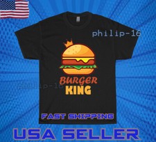 NEW SHIRT PREMIUM BURGER KING FOOD LOGO UNISEX T-SHIRT FUNNY SIZE S-5XL