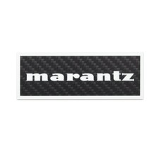 Marantz Speaker Custom Made Logo Badge carbon fibre 106mm 4.17" X39mm 1.54" 