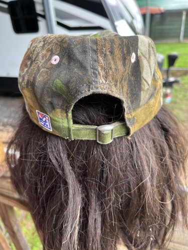 Girl The Game University Of Auburn Tiger Camouflage Ball Cap Strap Buckle Back - Picture 3 of 8