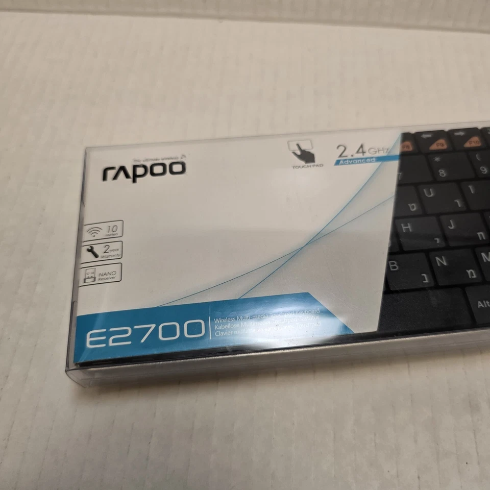 RAPOO E2700 Ultra Thin 2.4G Wireless Multi-Media Touchpad Keyboard Portable - Image 3 of 4