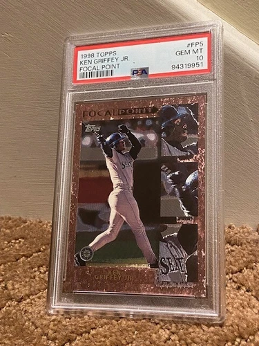 1998 Topps Focal Point Ken Griffey Jr. Card PSA 10 NEW CLEAN CASE RARE POP 2