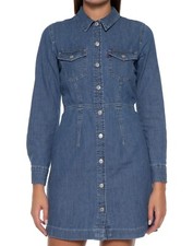 Levi  s Ellie Denim Long Sleeve Shirt Dress Sz S, NWT