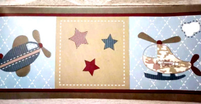 Borders Unlimited 10 Yd. Pre-Pasted Pro Flyer Airplane Wall Border Roll 