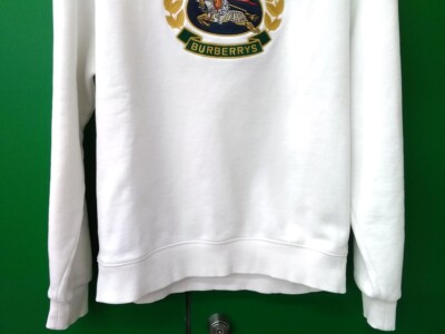 BURBERRY Men's Pullover Sweatshirt Trainer Emblem Logo Long Sleeve