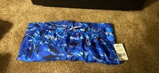NWT Lands End Boys Sz M 10-12 Blue Swimsuit Swim Trunks Mesh Lining Sharks