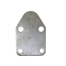 Chevy Small Block Unplated Steel Fuel Pump Block-off Plate 262-400 4.3l-6.6l