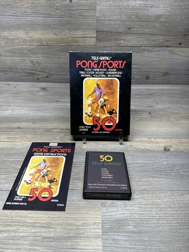 Pong Sports Atari 2600 mit Box Sears Telegames