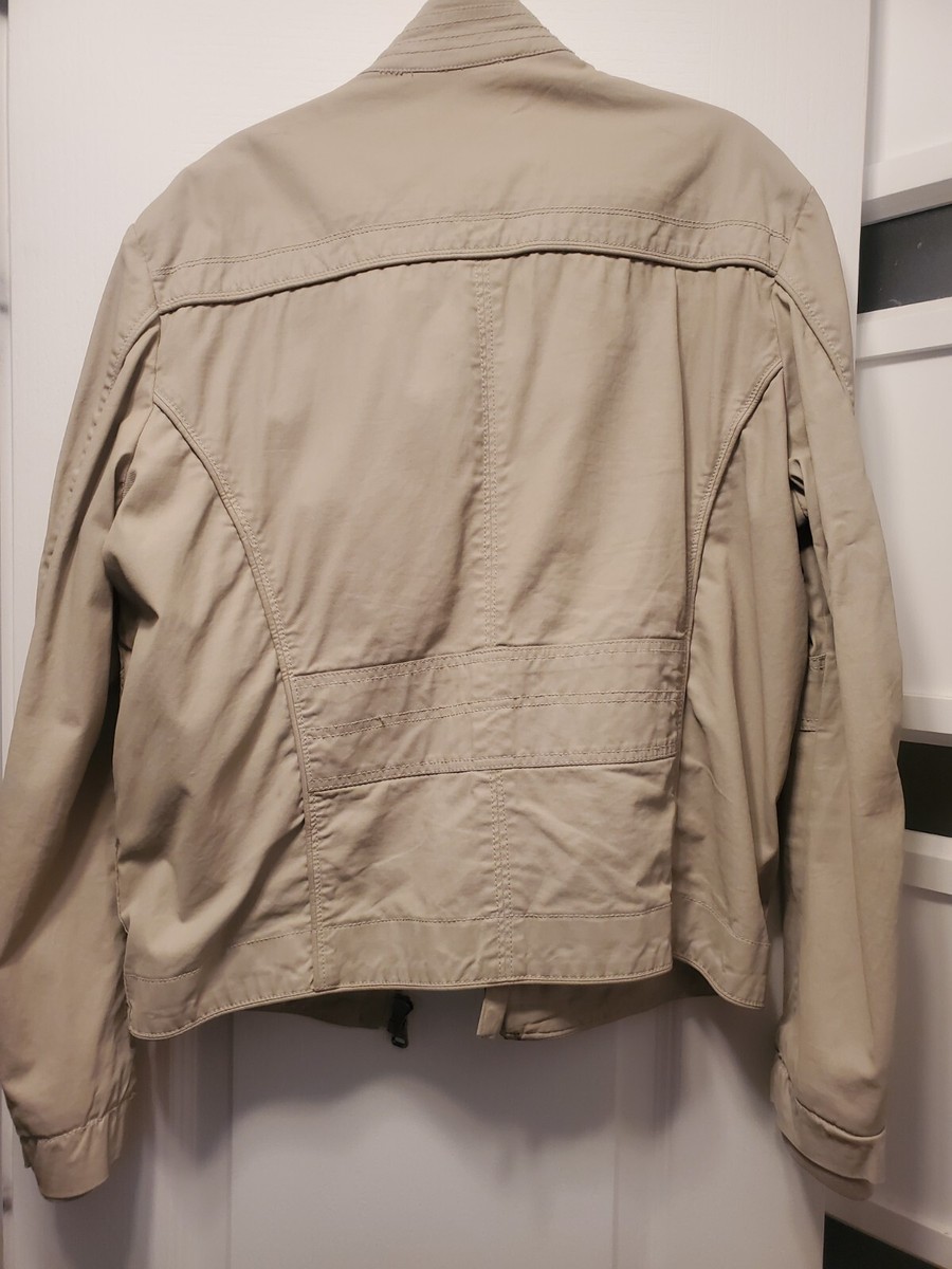 BEIGEジャケット Short leather jacket, light beige | Lexington