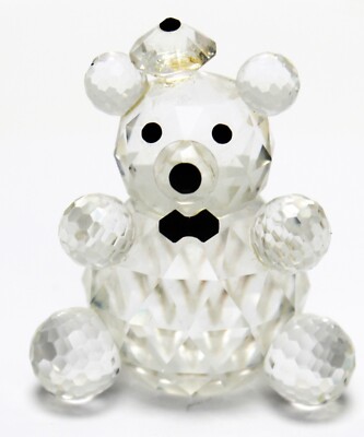 Crystal Forest Ltd Party Bear AX3899 Vintage Fine Austrian Crystal