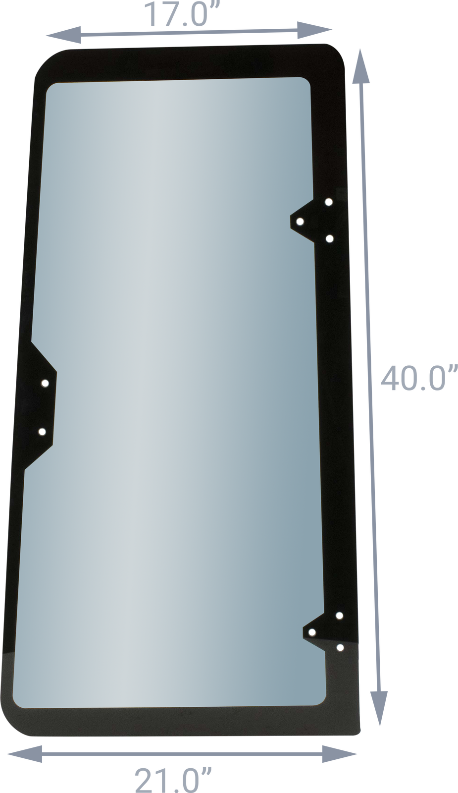 Rear Left Hand Door Glass R52881 fits Case 570MXT 580K 580L 580SK 580SL