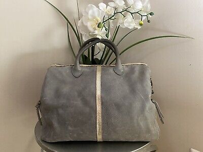 Suede Slouch Bag - Pale Grey – Lovely Eira