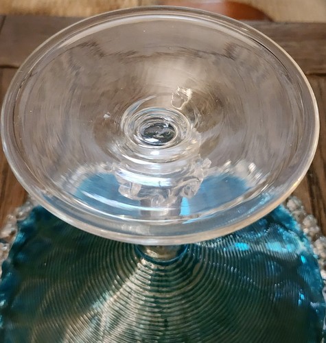 RARE ANTIQUE STEVENS & WILLIAMS THREADED DIAMOND OPTIC COMPOTE TAZZA W/ RIGAREE - Picture 18 of 20