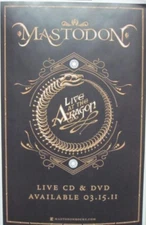 Mastodon 2011 Live At The Aragon promotional poster Flawless New Old Stock