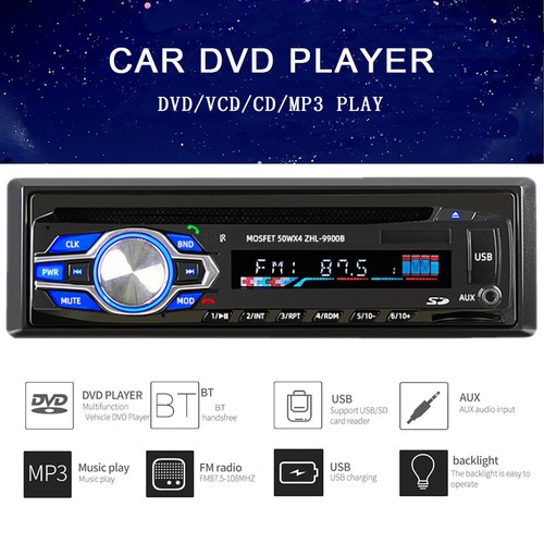6.2 inch VCD CD DVD Car Radio Stereo SIngle 1 Din FM AUX USB Bluetooth - Picture 5 of 13