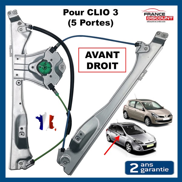 Fensterhebermechanismus Vorne Rechts FüR Renault Clio 3 1.5 Dci 1.6L 5 TüRen-image