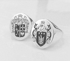 ANELLO CHEVALIER SCUDO STEMMA NOBILIARE SIGILLO ARALDICO UOMO ARGENTO 925