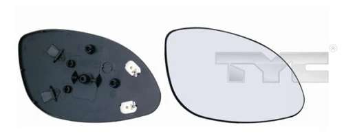TYC 325-0043-1 mirror glass, outside mirror for Opel