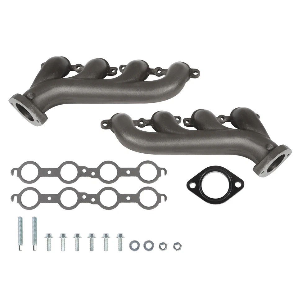 LS Swap Cast Iron Manifold set for Chevrolet Camaro LS1 LS2 LS3 4.8 5.3 6.0L - Image 2 of 4