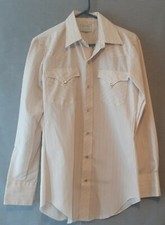 Vtg 70s Pearl Snap Western Shirt H BAR C California Ranchwear Mens 14.5-33