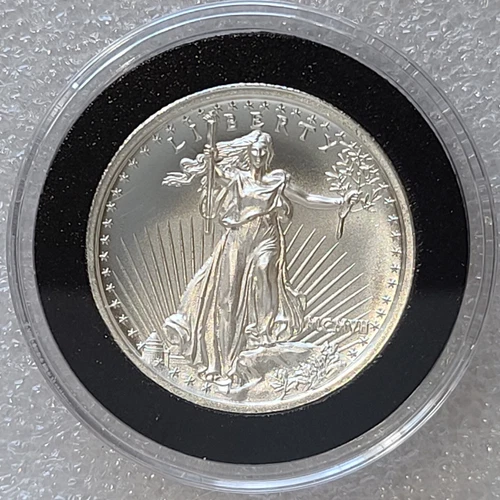SAINT GAUDENS ONE TROY OUNCE ULTRA HIGH RELIEF PROOF-LIKE .999 FINE SILVER GEM