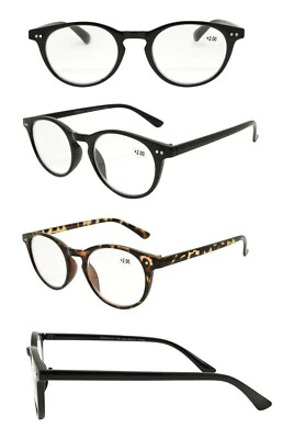 BOOKWORM READING GLASSES Depp runde Lesebrille Tort Herren Damen Retro +1,00 +1,50 + 2,00 + 2,50 + 3,00