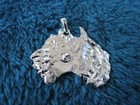 STERLING SILVER pendant, continent of AUSTRALIA, hallmarked on back, handcrafted — photo 3