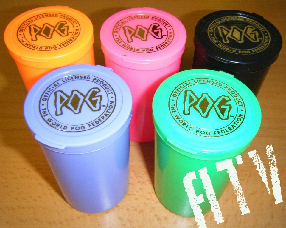 POGS Original Pog Tube Pod Cases Pogtainers (4 Colours to choose from)